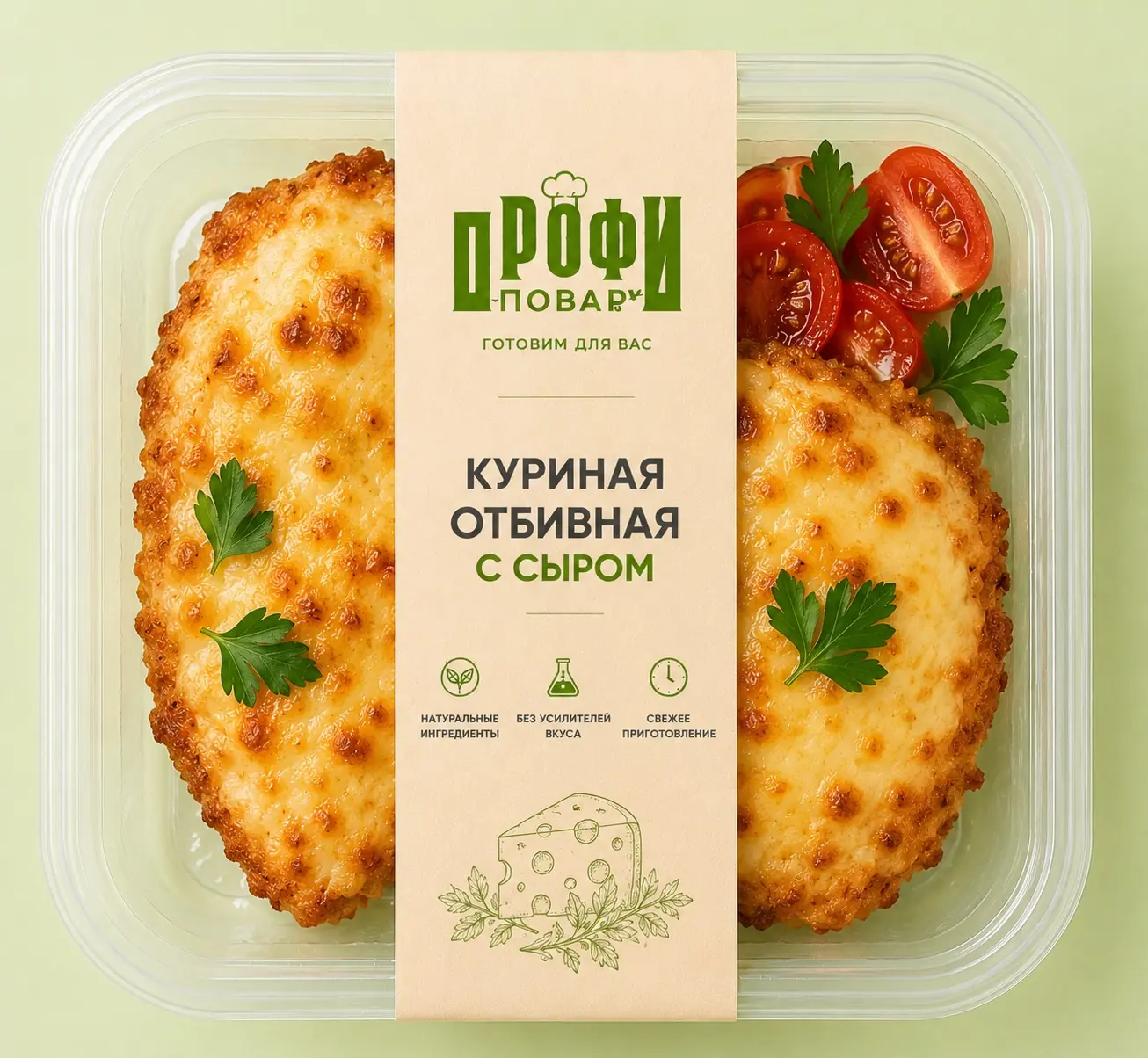 Куриная отбивная с сыром